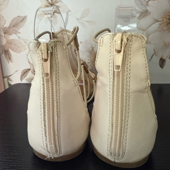 Madeline Stuart Cream Gladiator T-Strap Sandals - Women - Picture 4 of 5